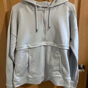 Grey Under Armour hoodie. Size Large in adult.